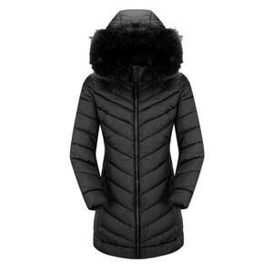 Bellivera Puffer Jacket Women, Lightweight Padding Bubble Hooded Coat Size S